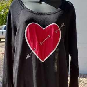 NWT Torrid sweater size 1 heart